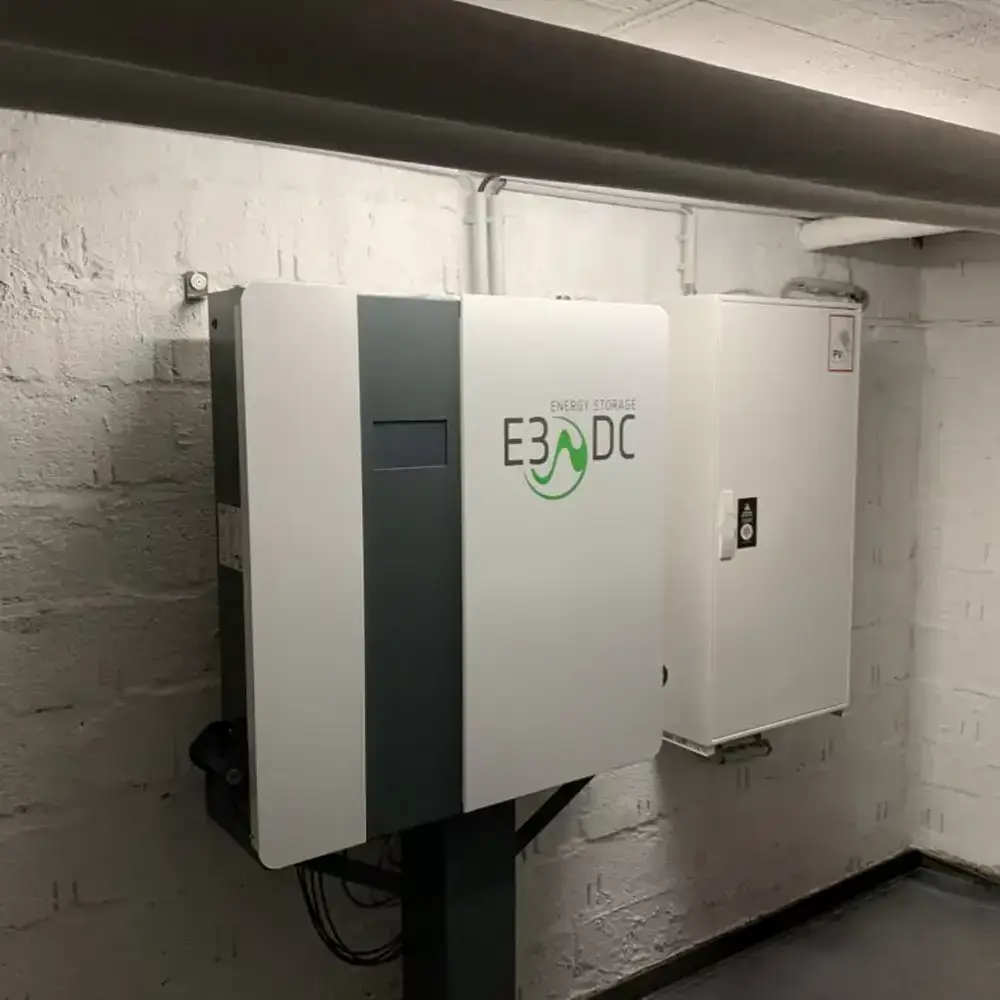 Installierter E3/DC-Stromspeicher für eine Photovoltaikanlage