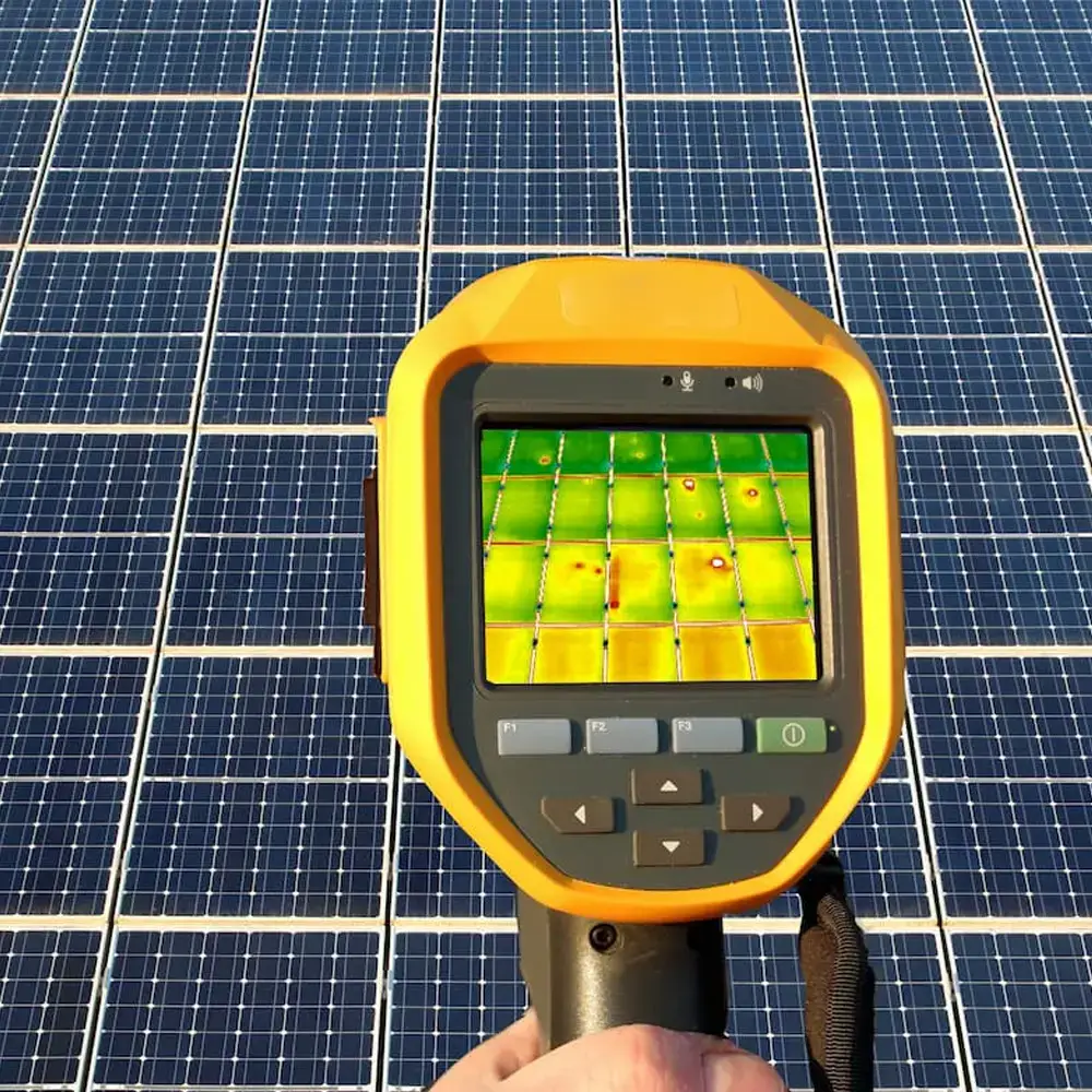 Thermografische Prüfung einer Photovoltaikanlage durch Ilmenau Haustechnik