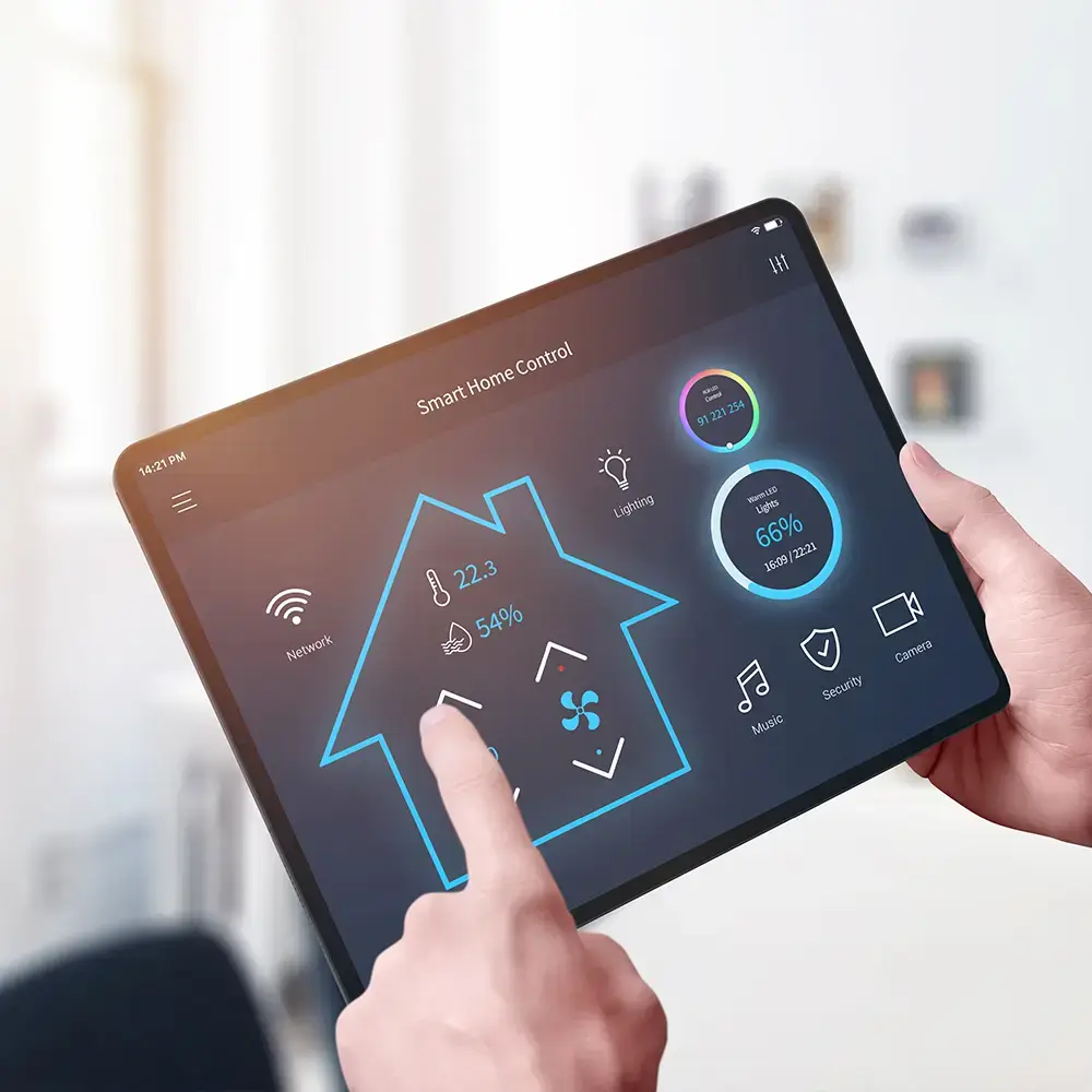 Zentrale Smart-Home-Steuerung per Tablet von Ilmenau Haustechnik