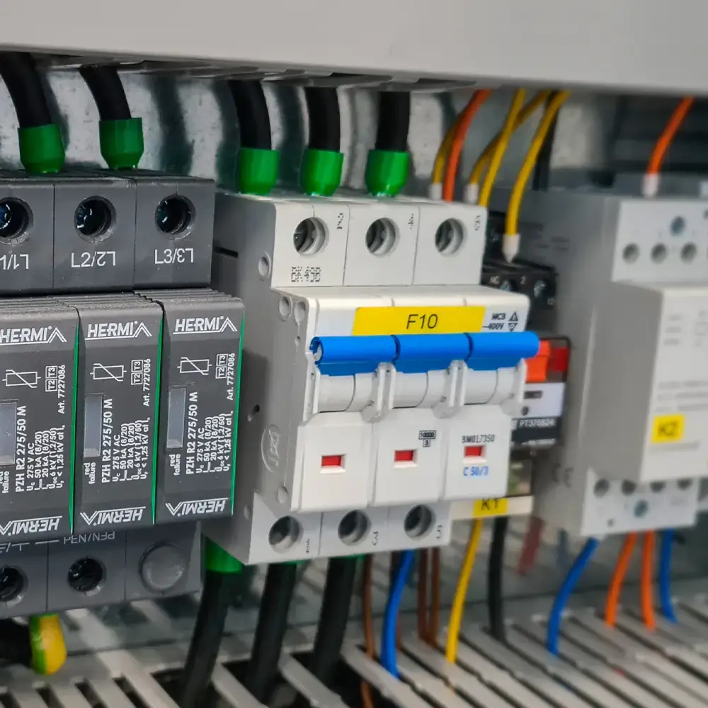 Überspannungsschutz in einer Elektroverteilung von Ilmenau Haustechnik